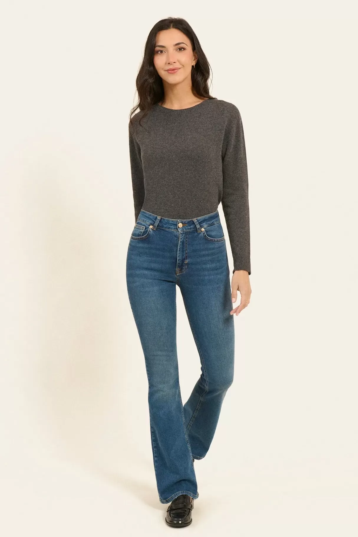 NAF NAF Jeans^Jean Power Flare Stone